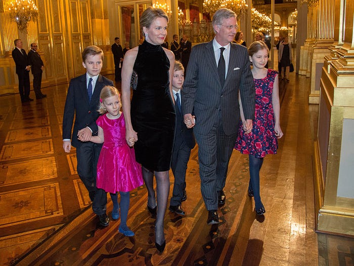 خاندان سلطنتی بلژیک با 4 فرزند